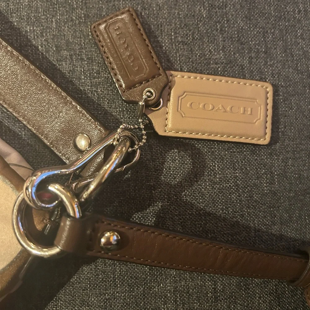 Coach Madison metallic Isabelle’s satin clutch and shoulder bag. - Picture 4 of 15